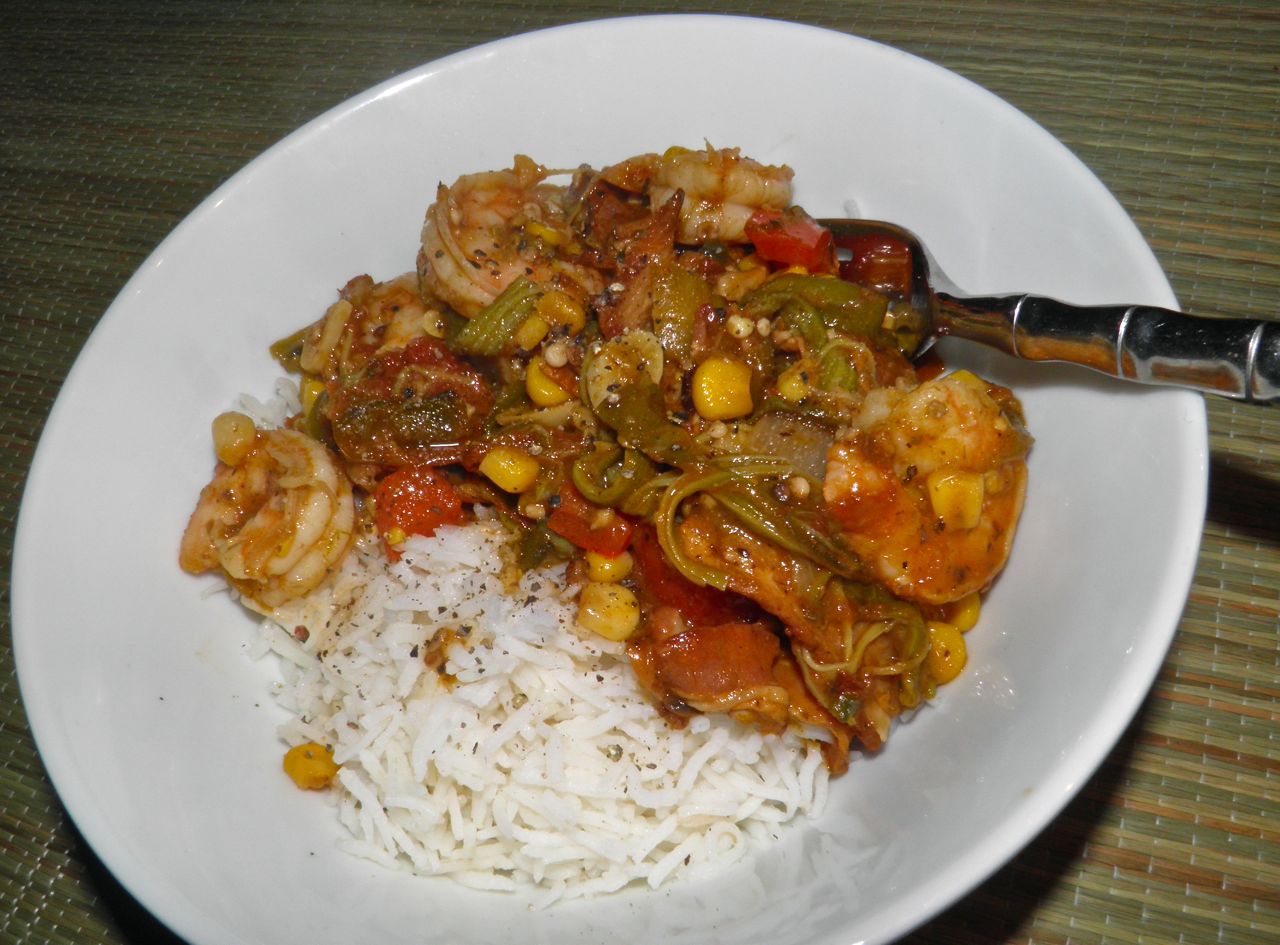 Docaitta Lifestyle Something Spicy Creole Okra and Shrimp