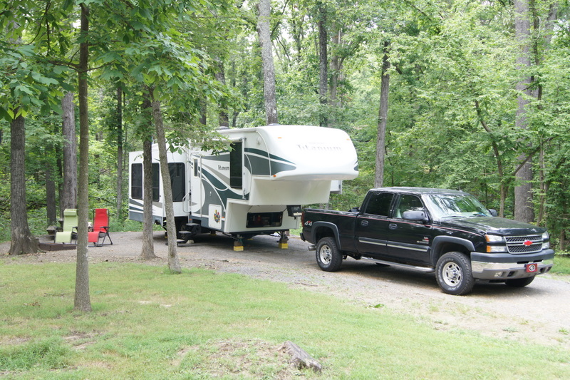 RV Campsites and Reviews Canal Campground, Grand Rivers, Kentucky Site 90 8/13/09