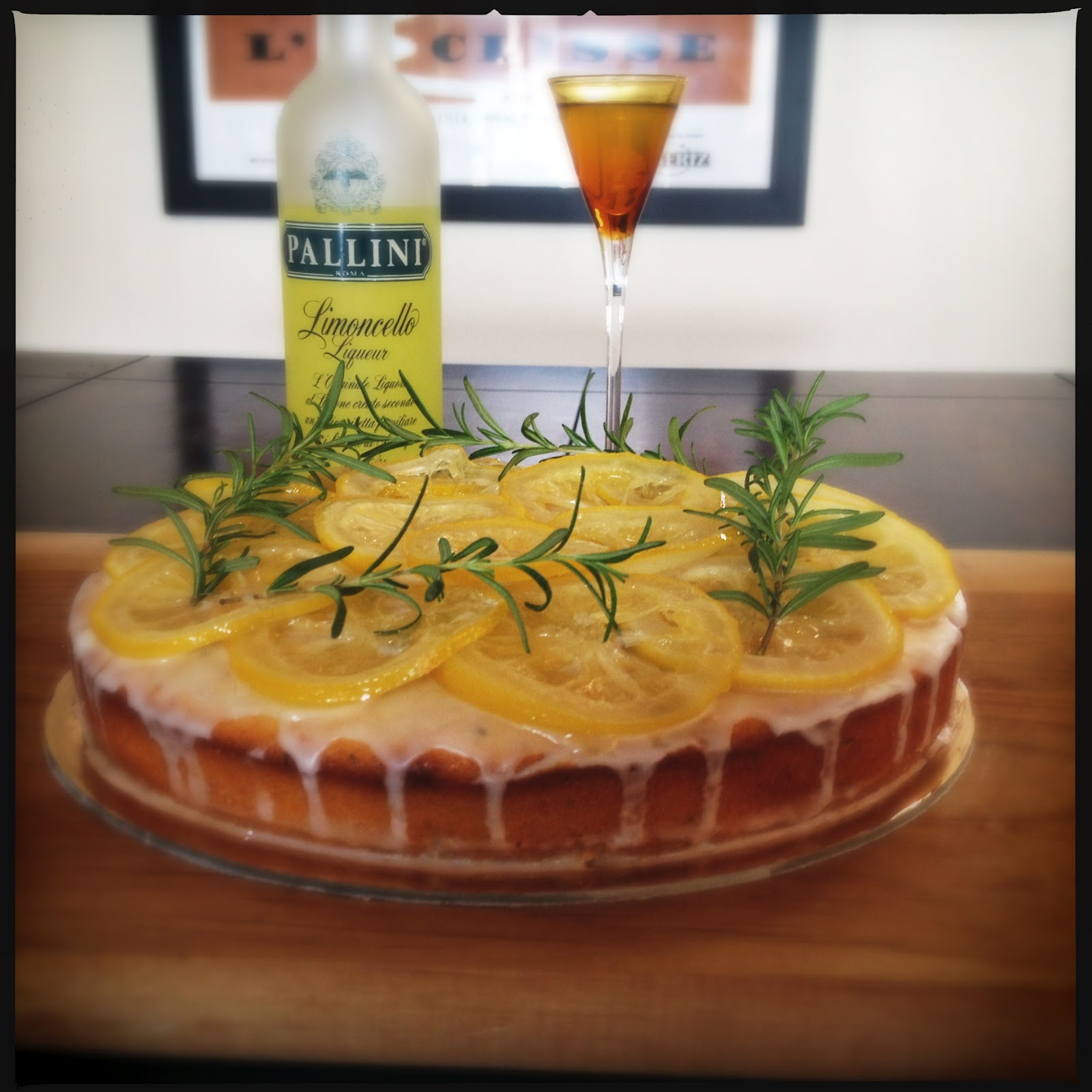 The Lush Chef Rosemary Limoncello Cake