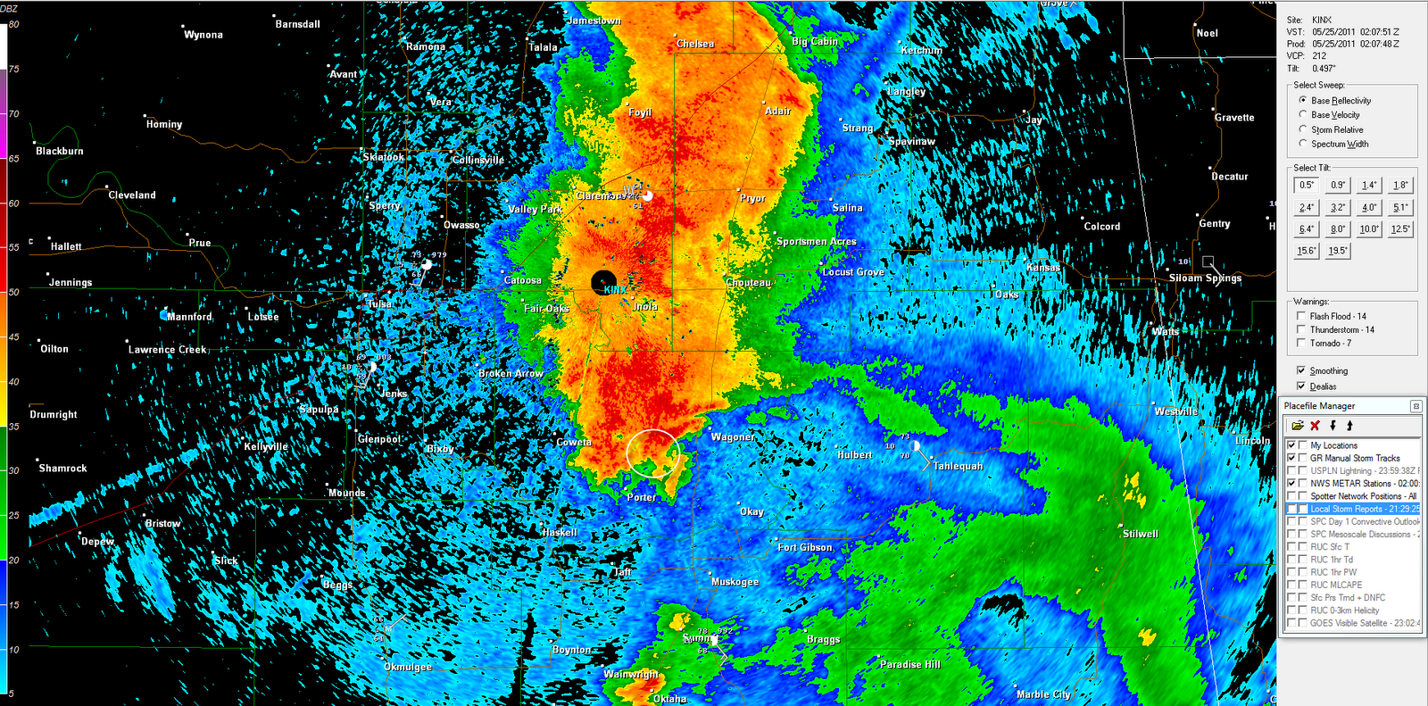 The Original Weather Blog Tornado Reported Near Haskell, OK