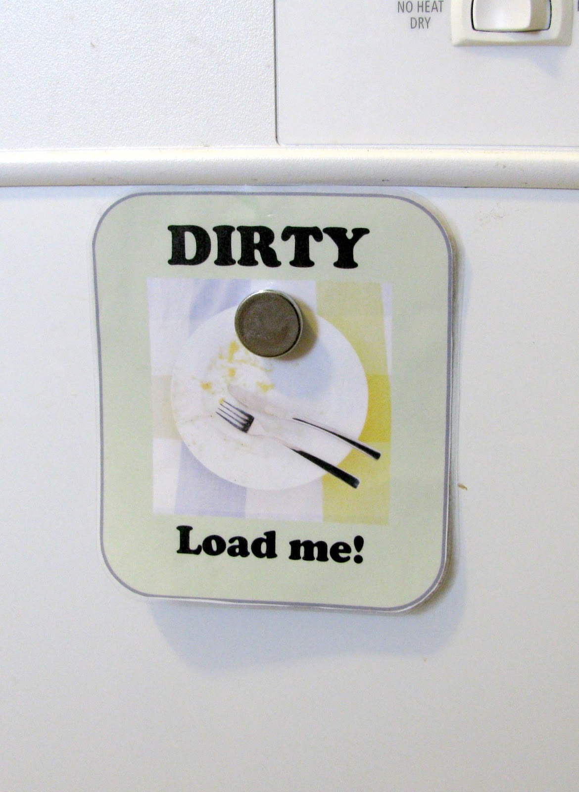 FREE Dishwasher Clean Dirty Sign Printable