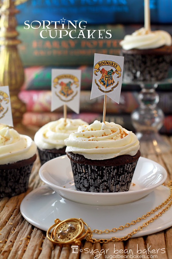 Sugar Bean Bakers { Harry Potter Sorting Cupcakes }