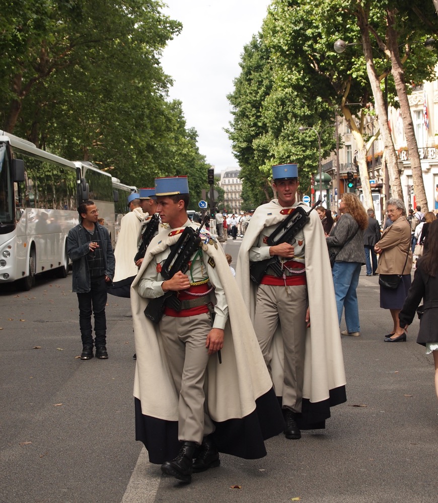 The Spahi Regiment with their impressive coats