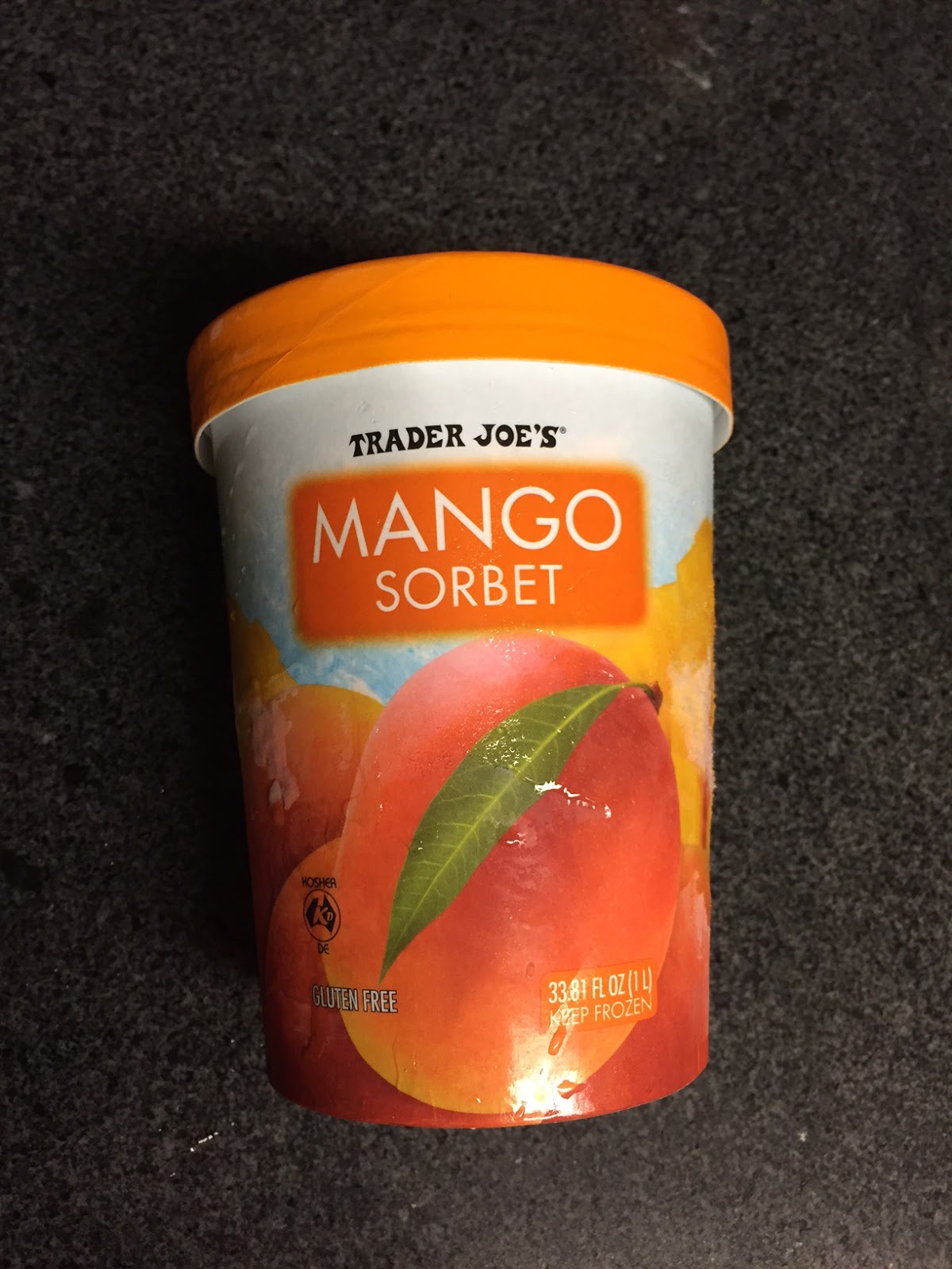 Review Trader Joe's Mango Sorbet A Nibble Bit