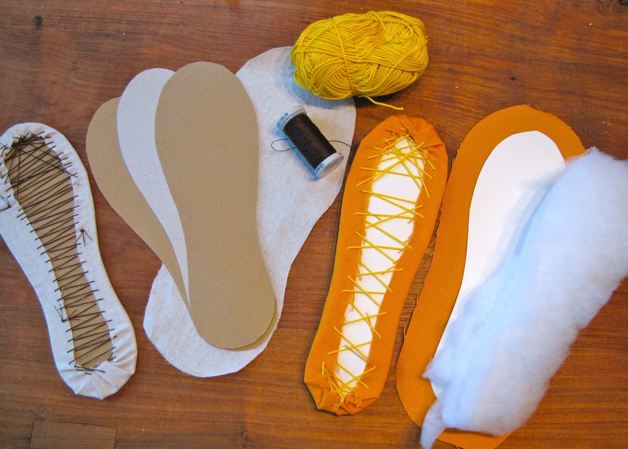 Of Dreams and Seams Shoe Shortage! Making Soles for House Shoes