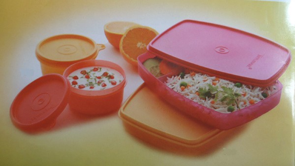  Tupperware Classic Slim Lunch Box, Green (189): Home & Kitchen