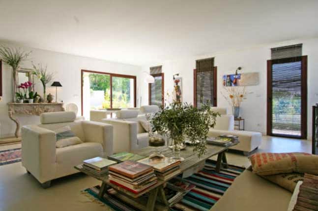 tunisia pouffs indian touches in french holiday home