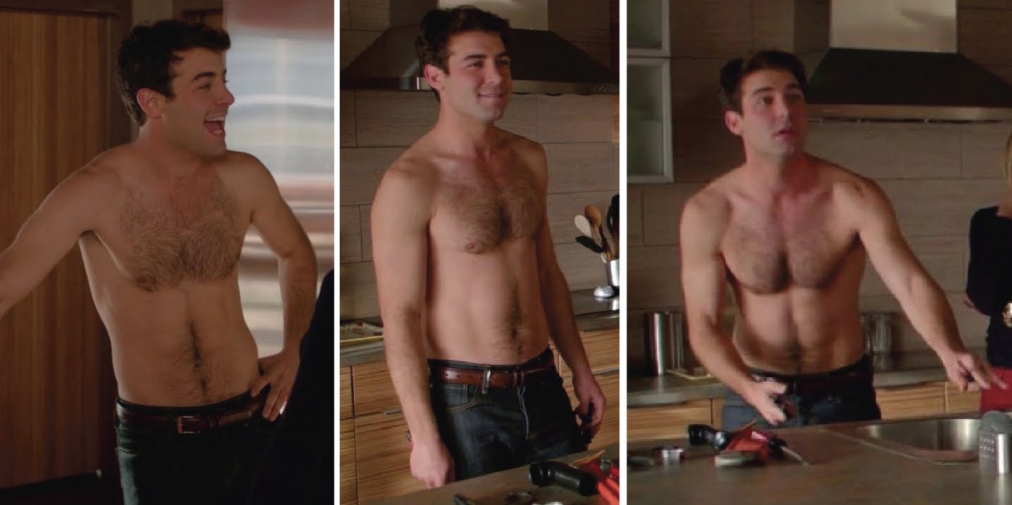 that adorable kiss. between James Wolk, seen here, and the show's... c...
