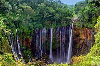 coban sewu, tumpak sewu, wisata lumajang, air terjun lumajang