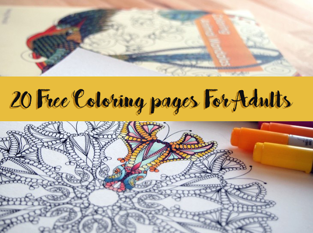 20 Free Coloring Pages For Adults [PDF] - Adult Coloring Books Zone