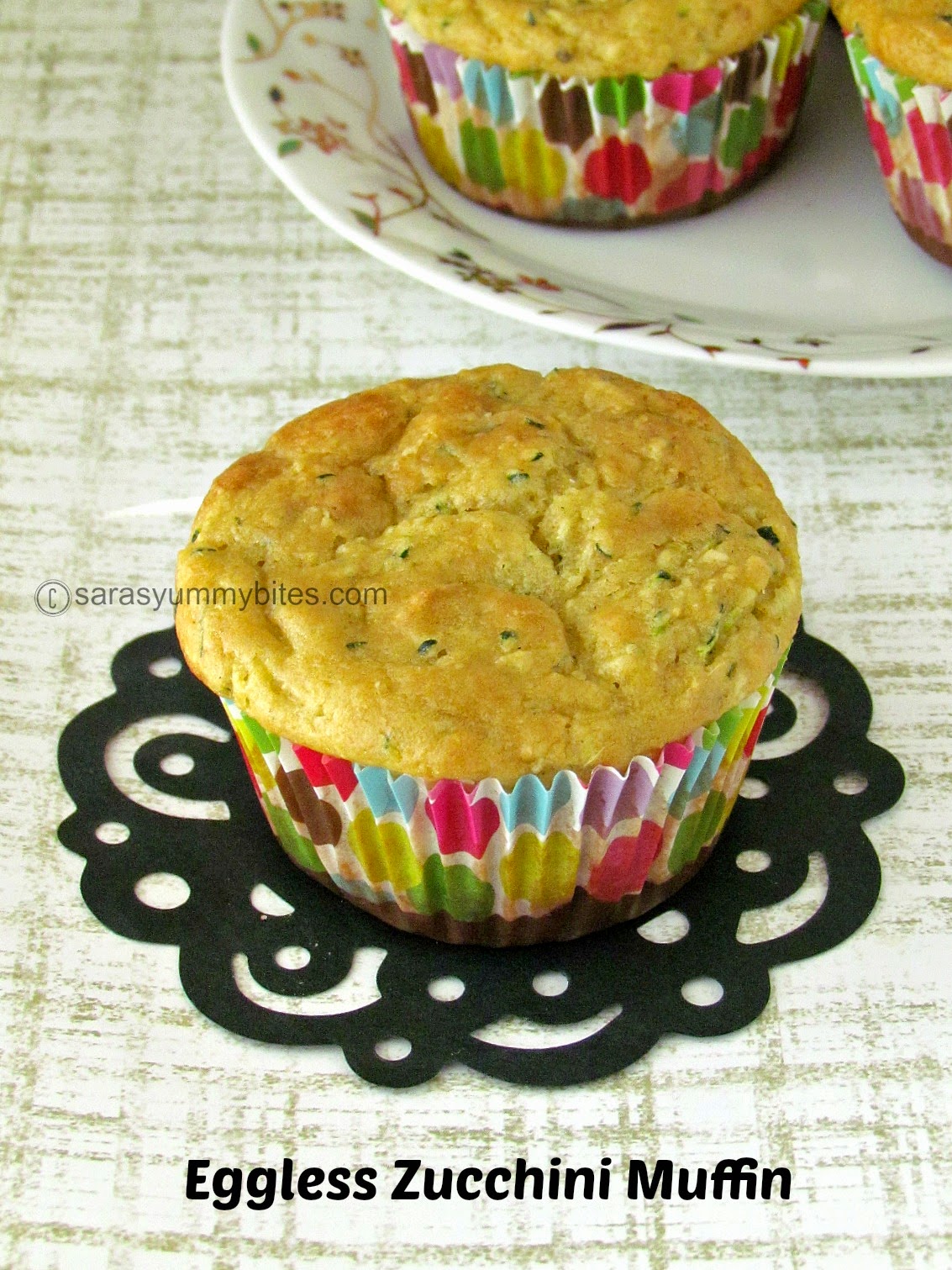 Eggless Zucchini Muffin SarasYummyBites