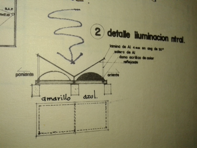 Primera propuesta de domo cromatico real. 1977  Semana de Arquitectura. Centro de Diseño. UAG.