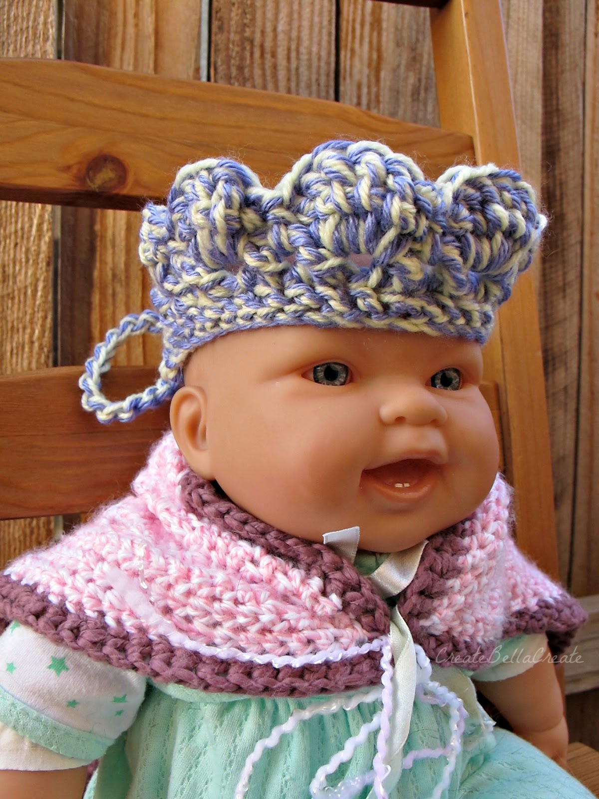 createbellacreate Crochet Pattern Newborn Baby Tiara