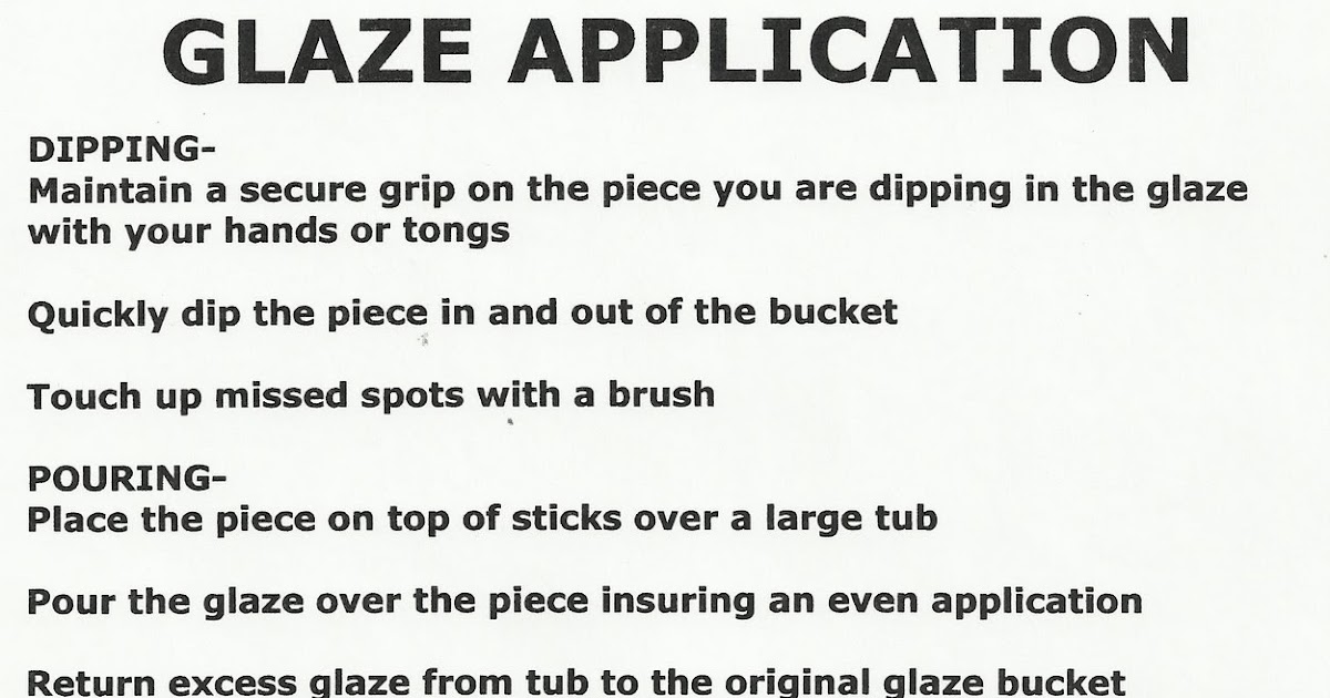 Jake Allee Ceramic Projects Glaze Application and Formulation