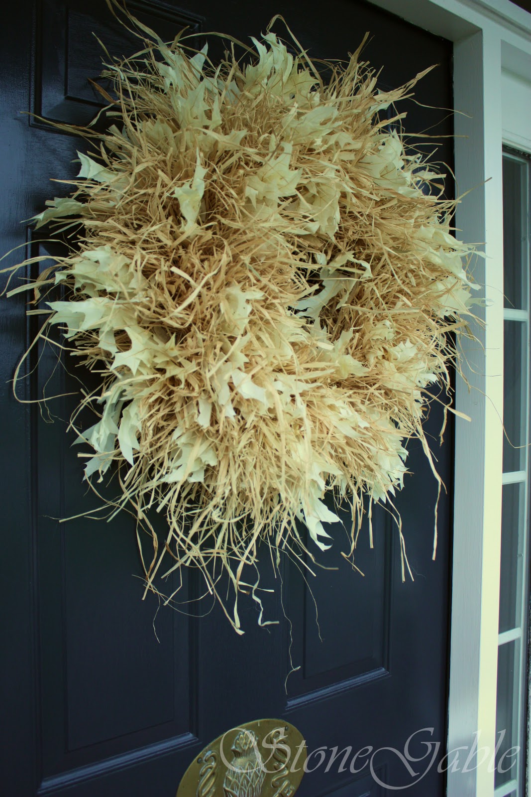 StoneGable RAFFIA WREATH TUTORIAL