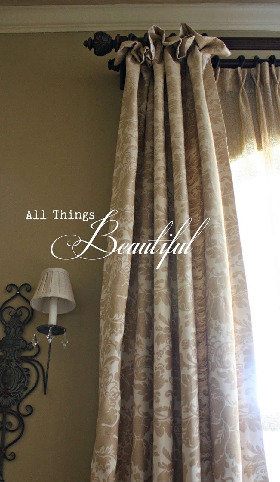 All Things Beautiful The Dining Room Drapery
