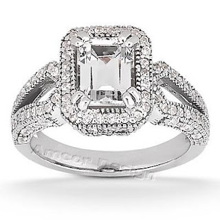 emerald cut diamond engagement rings