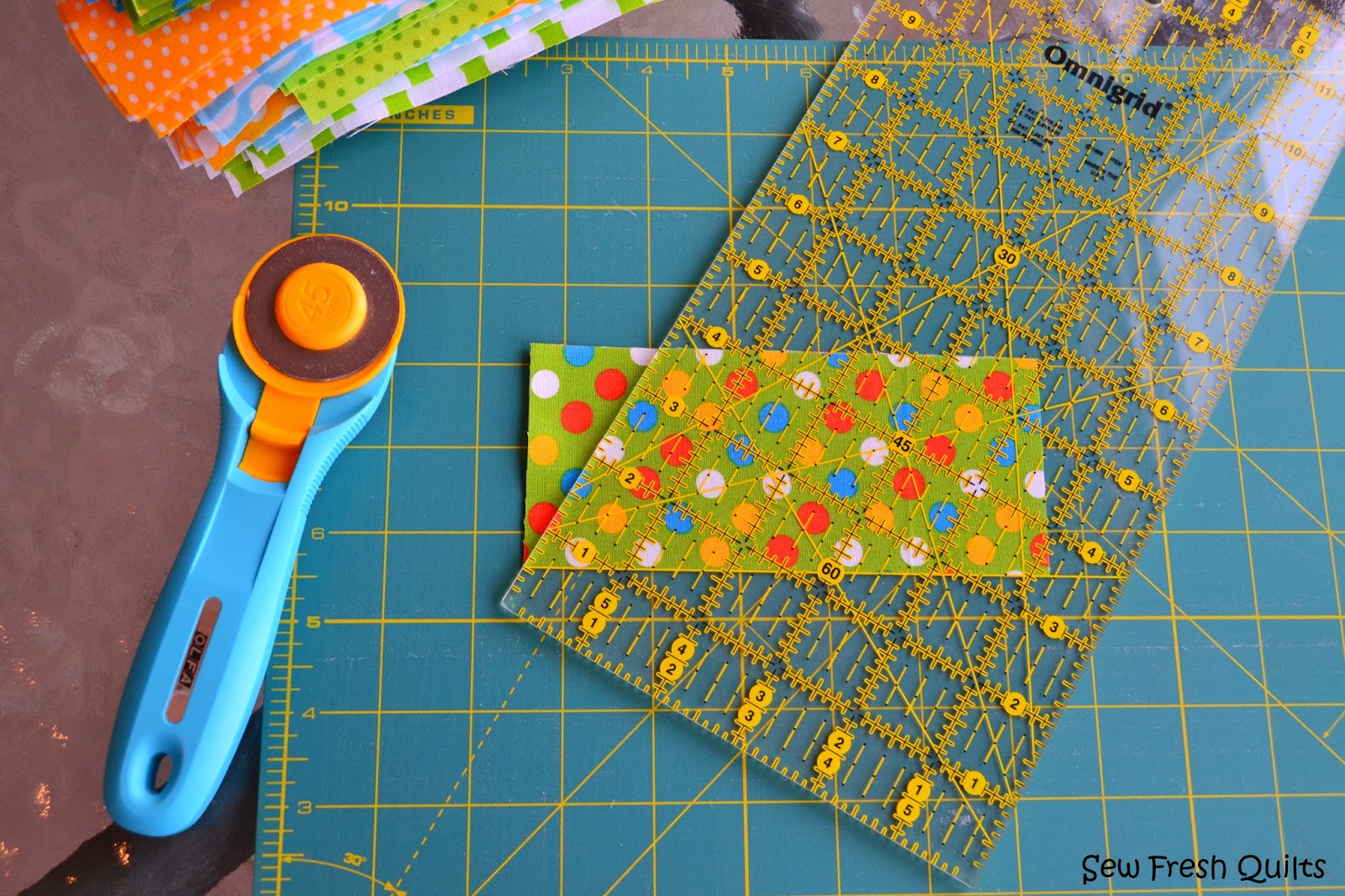 Sew Fresh Quilts Tutorial for Sewing Hexagons by Machine