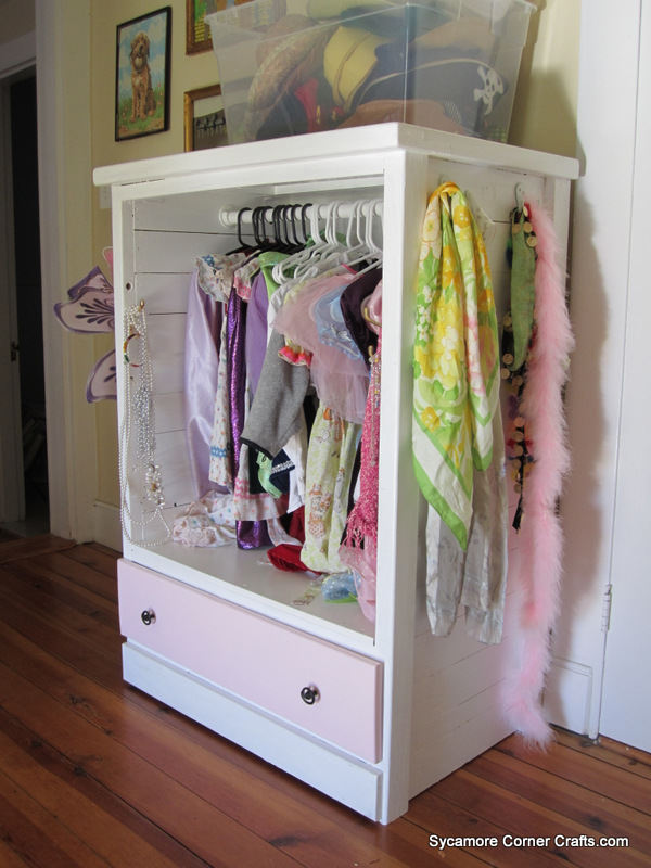 Sycamore Corner Crafts Dress Up Wardrobe from a Dresser