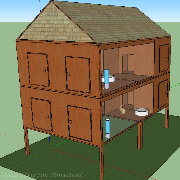 The Journey to the Silver Fox Homestead Rabbit Hutch Design