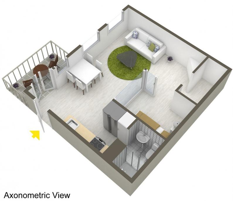 Small apartment floor plan 