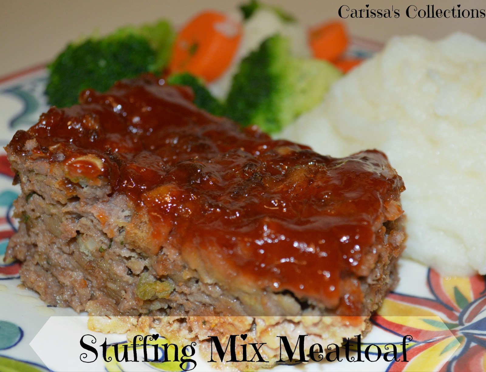 Carissa's Collections Stuffing Mix Meatloaf