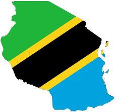 Tanzania-Flag map