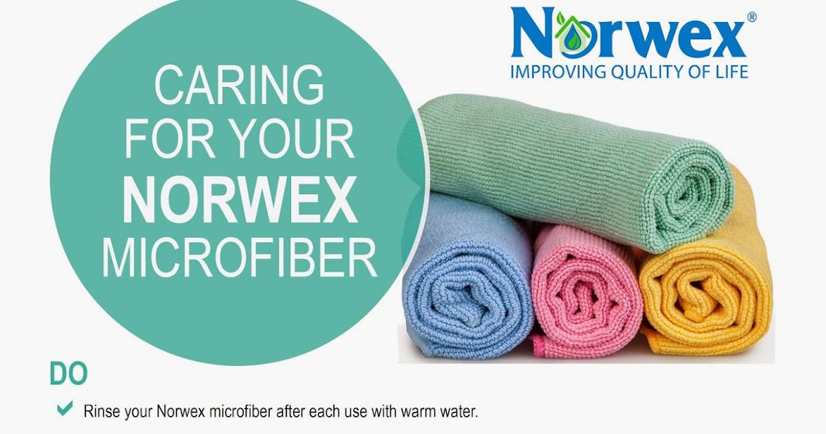 Green Cleaning Party Microfiber Care Instructions