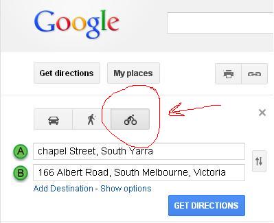 bike routes google maps