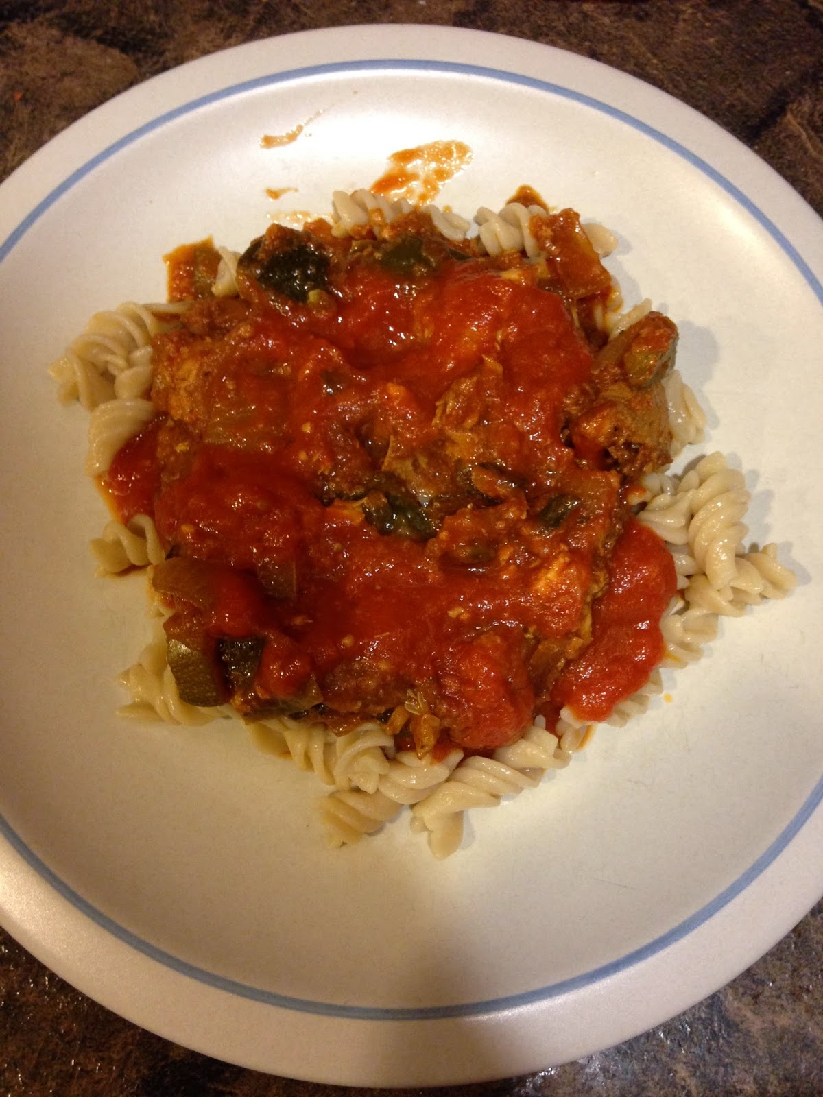 Samantha Lyn Clean crockpot Chicken Zucchini Parm