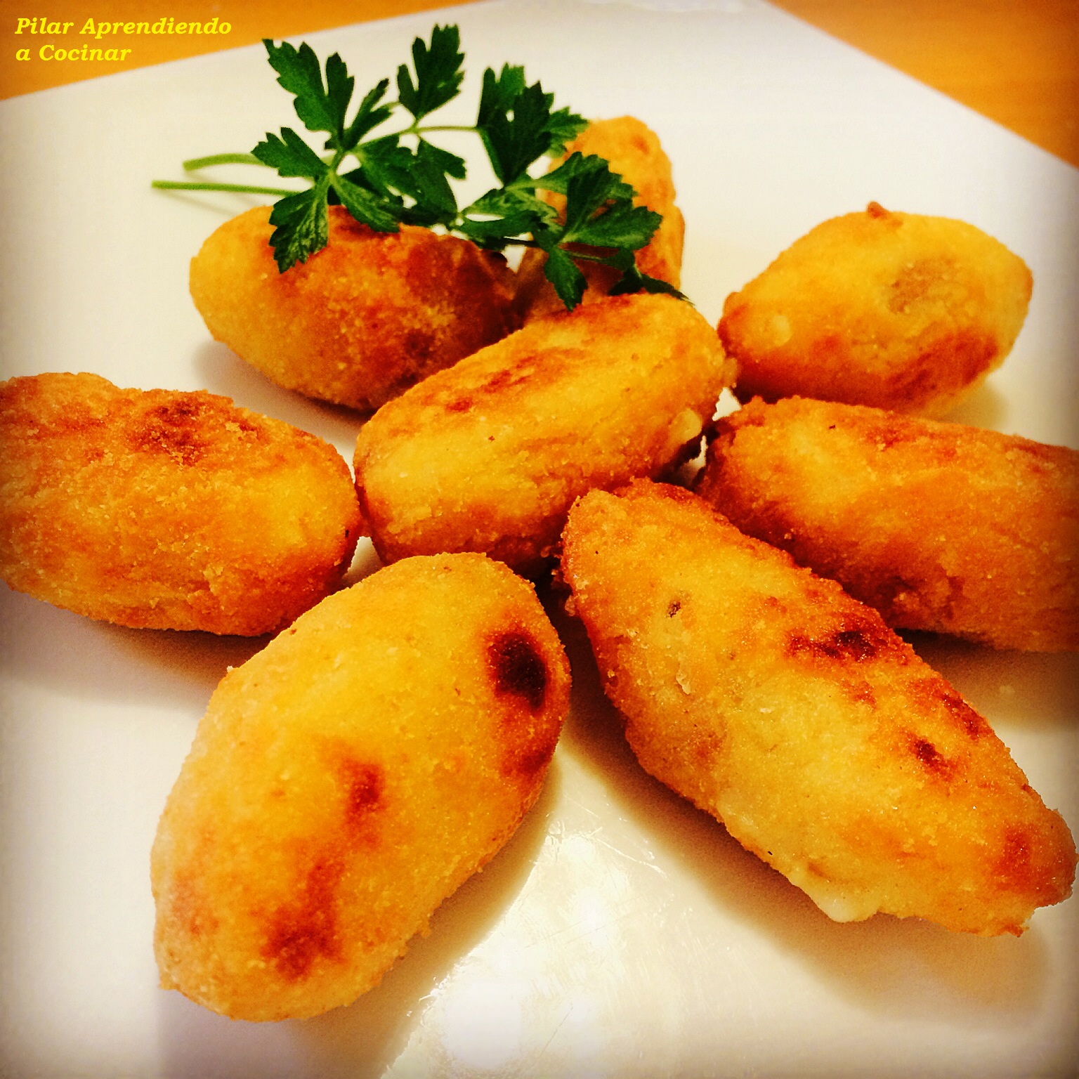 Aprendiendo a Cocinar SPANISH SERRANO HAM CROQUETTES (CROQUETAS DE JAMON SERRANO)