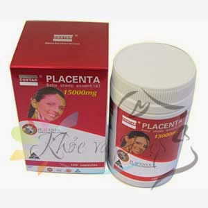 Viên uống nhau thai cừu Placenta Costar của Úc 15000mg hộp 100 viên Viên uống nhau thai cừu Placenta Costar của Úc 15000mg hộp 100 viên