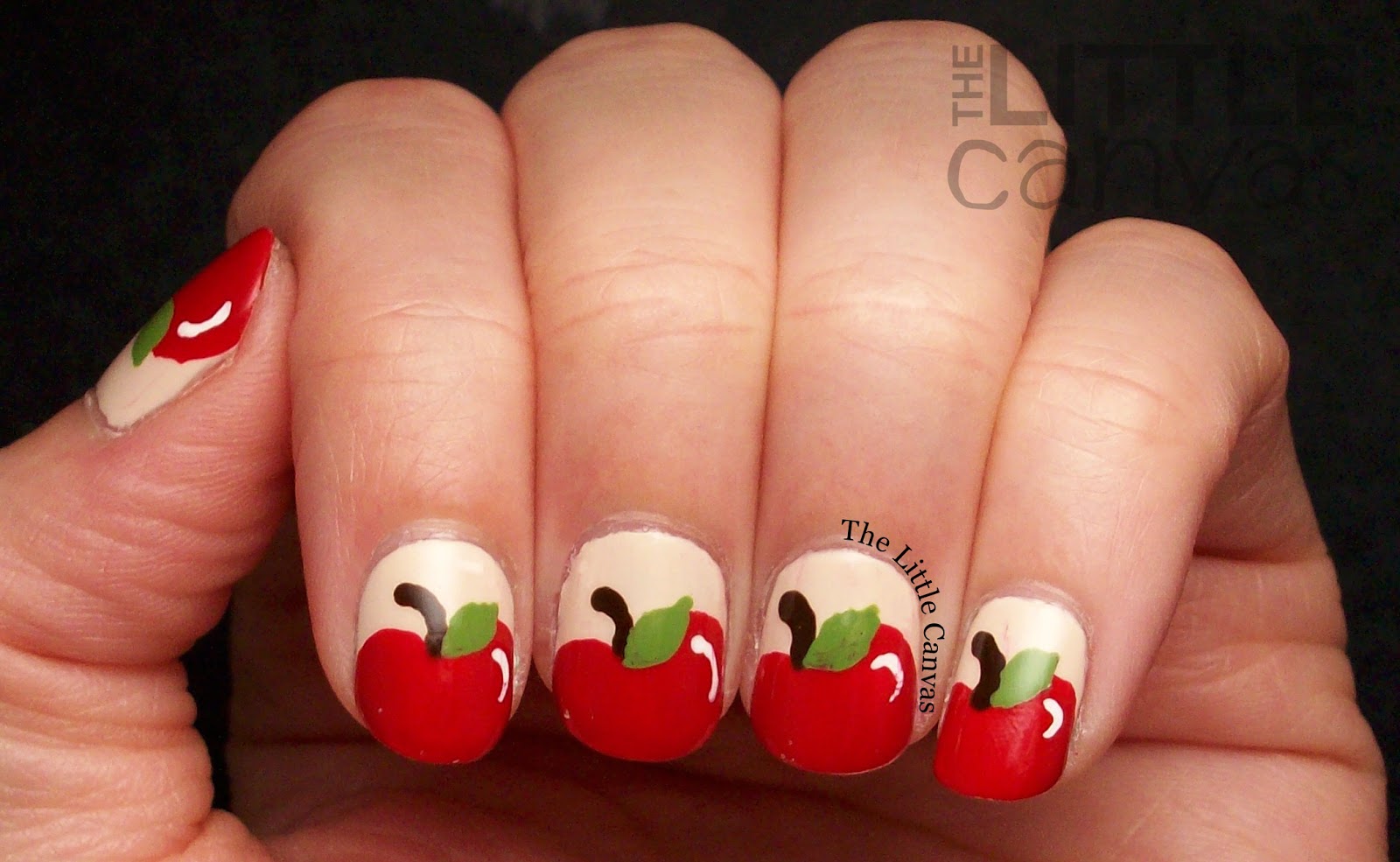 Apple Themed Nail Art - wide 8