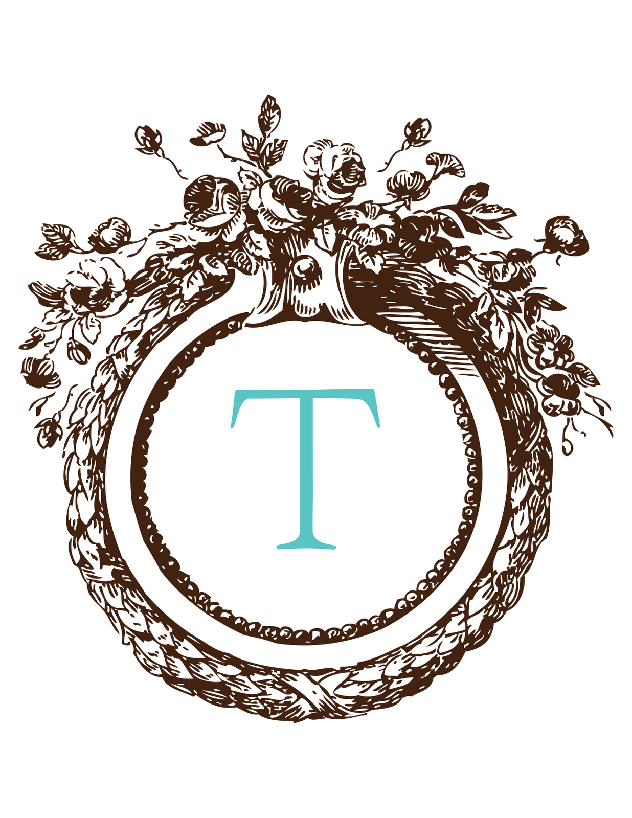 Intrepid image within printable monogram Monster image throughout printable monogram