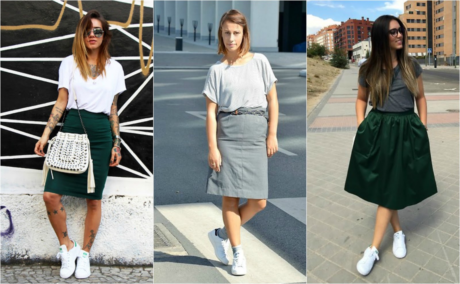 looks com tenis adidas stan smith