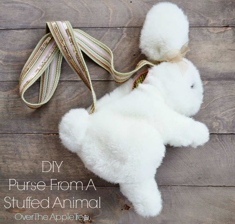 Over The Apple Tree: DIY Girl's Purse From A Stuffed Animal