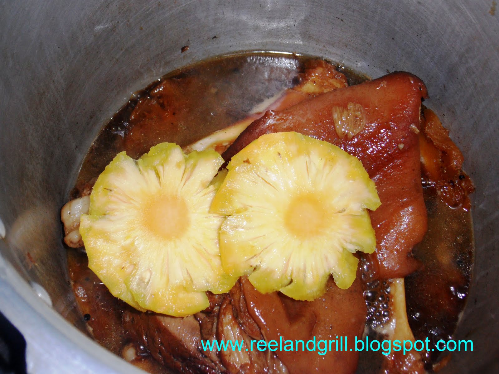 Reel and Grill Pata Hamonado (Pork Knuckle Cooked in Pineapple Juice