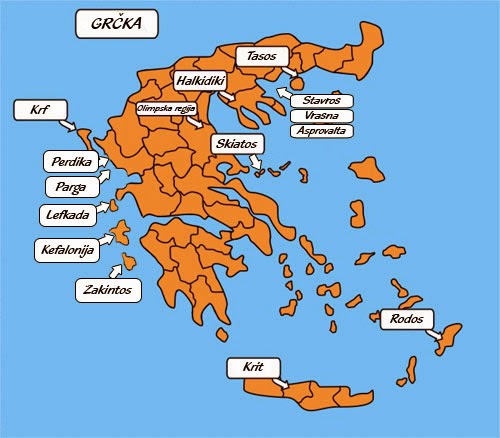 politicka karta grcke Leto politicka karta grcke
