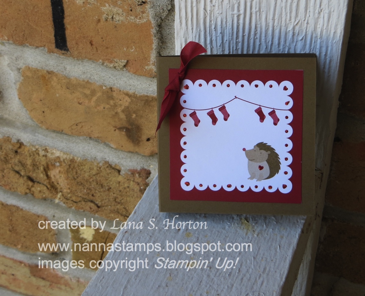 Stampin' with Nanna Tea Bag Holder Tutorial