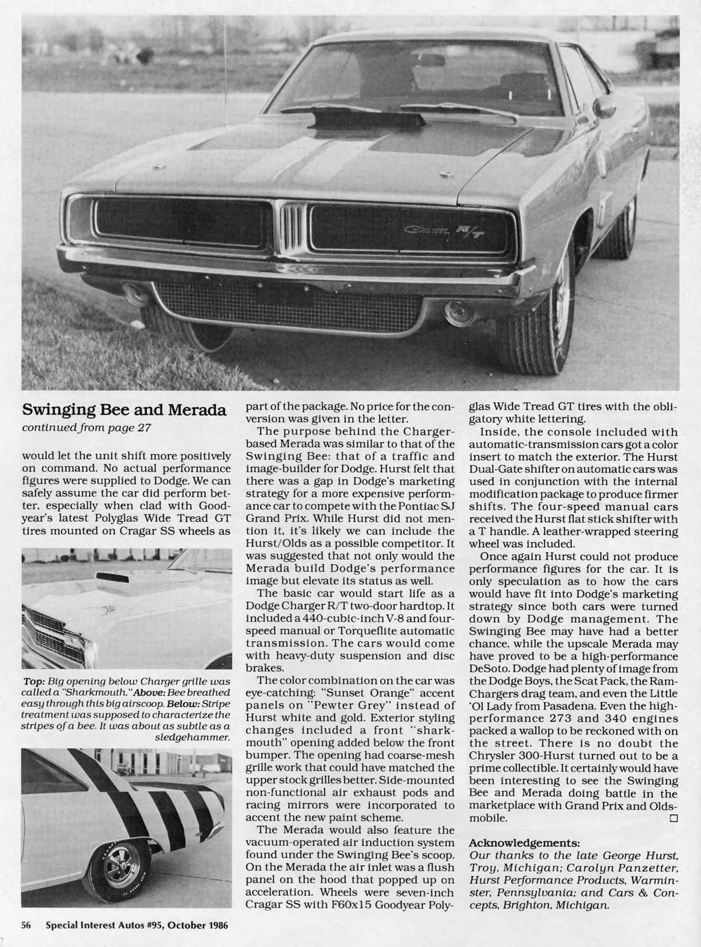 Carhunter Hurst Olds Yes Hurst Dodge No