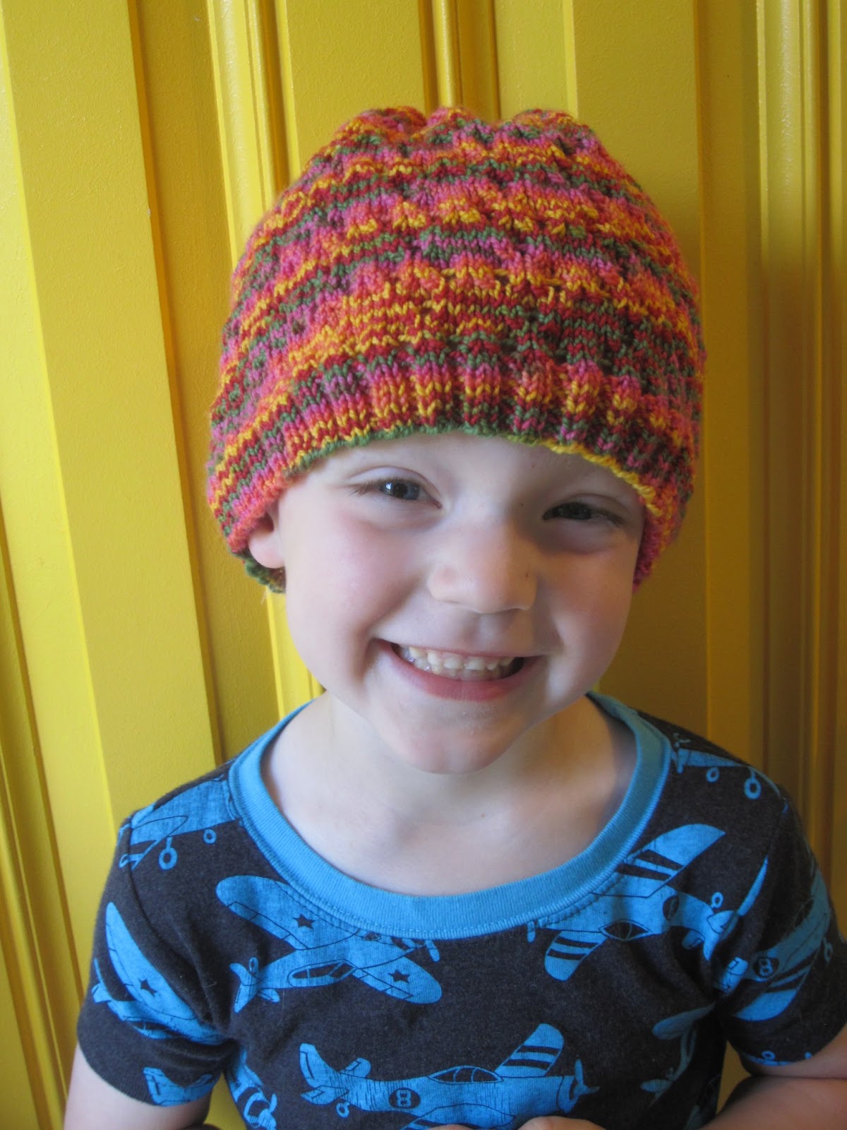 Balls to the Walls Knits Dimpled Eyelet Hat