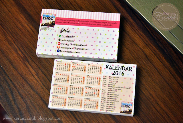 pocket calendar