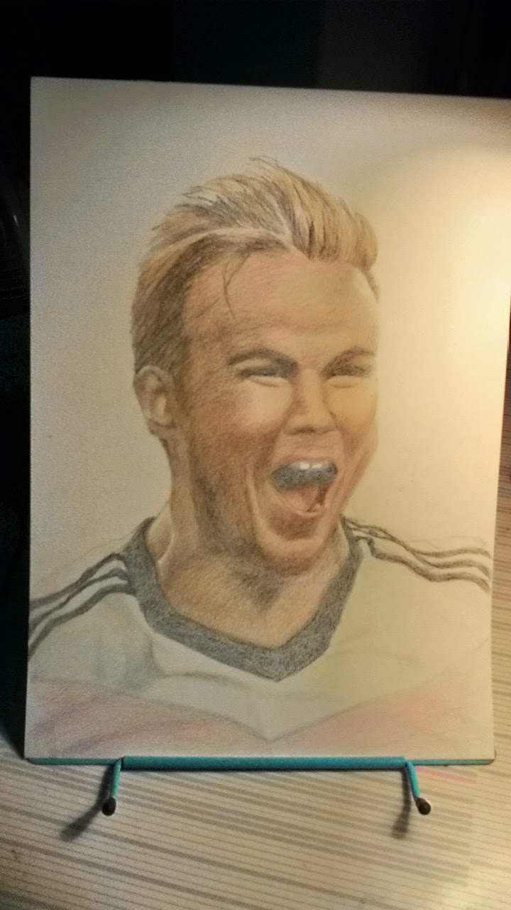 馬里歐.格策Mario G&ouml;tze (色鉛筆畫 Colored pencil drawing)