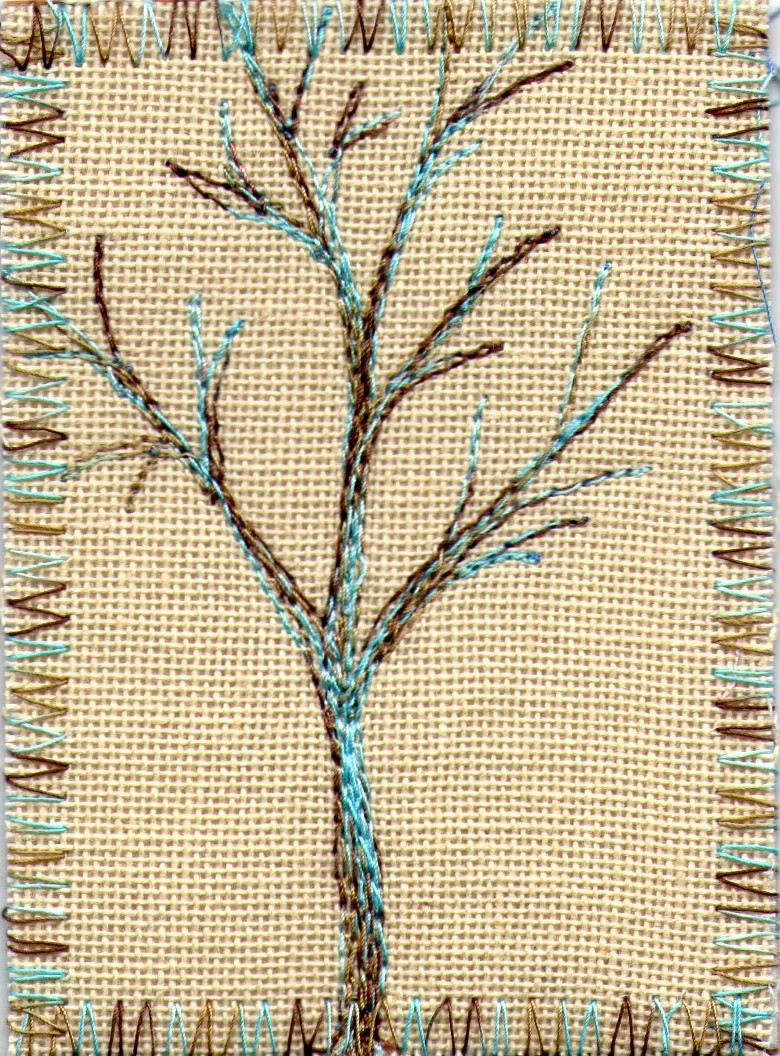 Kate's Quilting (and other arty stuff) Stitched trees