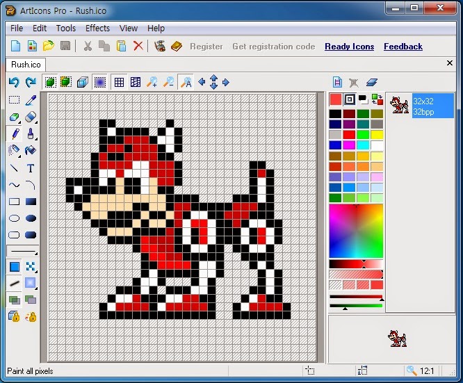 Studio 1902 Megaman Rush Dot(Size 32X32)