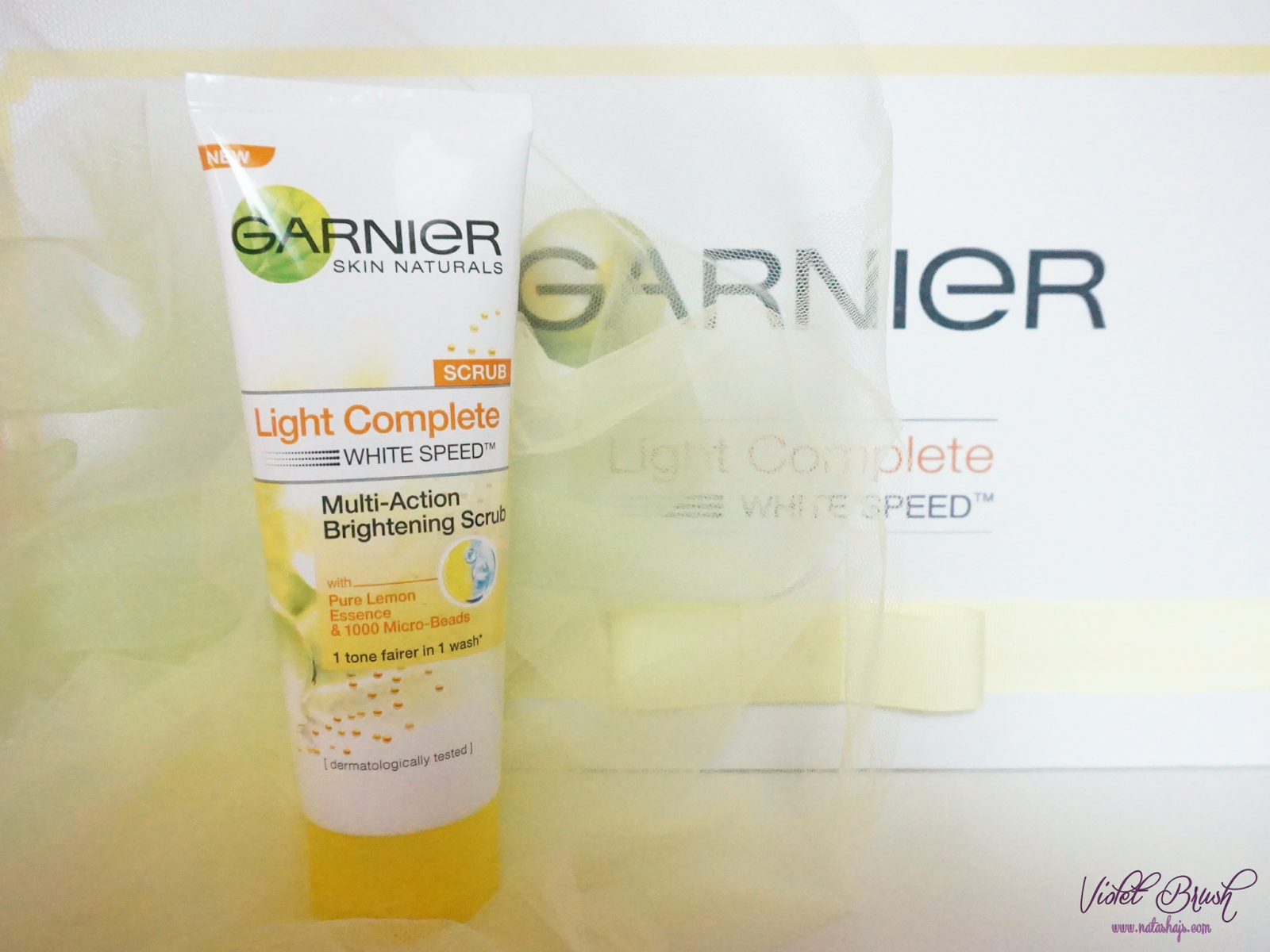 Violet Brush Indonesian Beauty Blogger Review Garnier S Light Complete White Speed Multi Action Brightening Scrub
