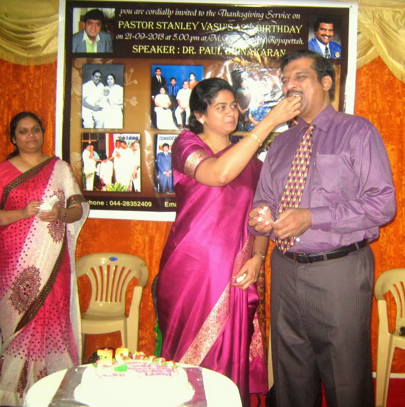 PASTOR STANLEY VASU 25TH WEDDING ANNIVERSARY CELEBRATIONS OF DR.PAUL