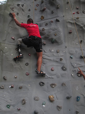 ROCK CLIMBING.