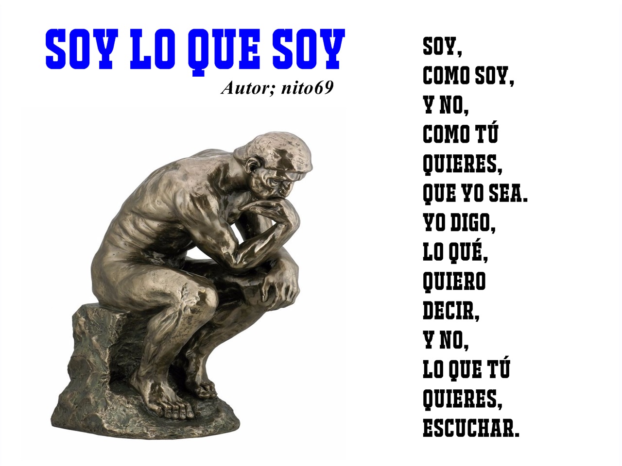 SOY LO QUE SOY ( Nuevo diseño gráfico )