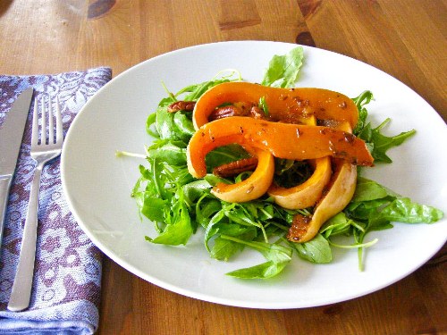 Warm Roasted Butternut Squash and Pecan Salad